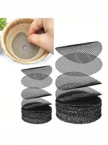 20/1pc Round Mesh Plant Support Net, Flower Pot Mat, Gardening Lawn Soil Protection And Drainage, Ceramic Dark Gray Leak-Proof Seal, Extra Large Diameter Breathable Anti-Insect Plastic Round Mesh Flower Pot Mat - Multicolor - View 1