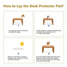 1pc PVC Desktop Protective Mat, 1.0mm/1.5mm/2.0mm Thick, Suitable For Study Desk, Dining Table, Coffee Table, TV Cabinet Protection, Keyboard & Mouse Pad, High-End Luxury Transparent Desk Mat, Scratch-Resistant, Heat-Resistant, Easy To Clean, Applicable For Home, Office, Study, Dining, Hotel, Restaurant And Cafe - Desktop Protector - View 8