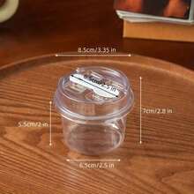 100/40/20/10个可重复使用圆形布丁杯套装，包含杯子、带勺盖的杯子、可重复使用的派对杯、带勺盖的杯子、新颖的马克杯、透明慕斯蛋糕盒、酸奶杯、可重复使用的派对杯，仅限手洗，适用于生日、毕业典礼、单身派对、婚礼季、餐具、派对用品、圆形杯子、优雅甜点杯、可重复使用材质、耐用塑料、带勺、布丁容器、甜点爱好者 - 查看 2
