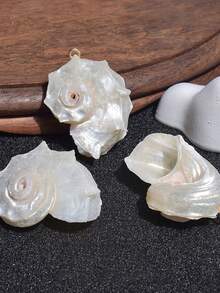 Asymmetric Natural Seashell Keychain, Exquisite Ocean Style Shell Bag Charm, Bag Accessory, Beach, Summer, Fashionable Exaggerated Women's Natural Jewelry Accessory, Bag Decoration, Car Hanging Decor, Handmade Creative DIY Necklace Earring Wind Chime Pendant Accessory, Unisex - Multicolor - View 5