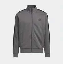 Adidas Men's New Sports Suit: Stand Collar Jacket, Knit Sports Pants With Cuffs - Grey - View 6