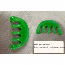 1个树脂按摩梳，头部按摩工具，用于身体放松 - 彩色 - 查看 8