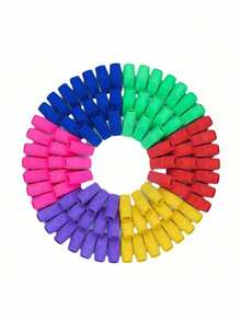 5/10pcs Colorful Pencil Erasers, Pencil Top Eraser Caps, School Supplies, Suitable For Teachers, Back To School Season (Random Colors) - A - View 9