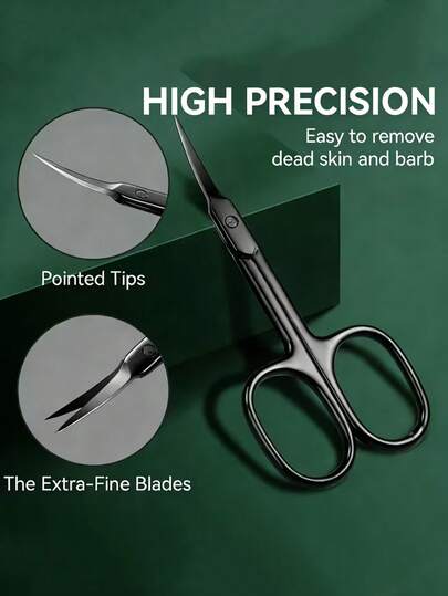 Kìm cắt móng tay bằng thép không gỉ chuyên nghiệp - Lưỡi cong siêu sắc bén dễ dàng cắt tỉa móng và vết chai, thích hợp cho chăm sóc tay và chân | Đa chức năng: Cắt tỉa chính xác móng tay, lông mày và lông mi | Thiết kế tiện dụng cho cả hai tay