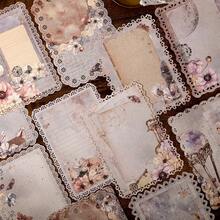 10pcs/Pack Vintage Hollow Lace Borders, Scrapbooking Supplies, Aged Yellow Material Paper, Floral, Lunar Phase, Butterfly, Light Retro, Diary, Journal Decoration, DIY Background, Stationery, Office Supplies - Rectangle - View 6