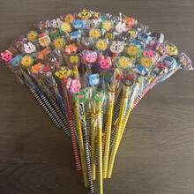 5/15/30/50/100支卡通造型橡皮铅笔，创意儿童学生铅笔，可爱橡皮铅笔 - 学习用品，学习奖励，礼物（颜色随机）（铅笔图案可能因批次而异），开学季 - 彩色 - 查看 3