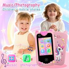 3-12 Years Old Kids Toy Phone, Unicorn & Dinosaur Pattern, 2.8" Touch Screen, 8GB Memory, Interactive Learning Games, Soft Silicone Protective Case, Ideal Gift For Boys & Girls - Multicolor - View 9