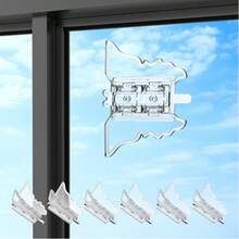 1/3pcs Sliding Door Lock Window Locks - 2 Packs Sliding Glass Door Lock For Home Security Closet Door Security Locks Home Security Door Lock For Inside Flip Door Latches Bar Stopper - Butterfly Window  Buckle - View 6