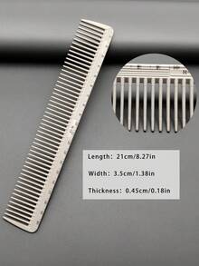 5pcs Professional Hair Cutting Comb Set, Salon Hairstylist Essential Styling Combs With Measurement Scale, Precise Hair Trimming Tool For Home Use - Multicolor - View 7
