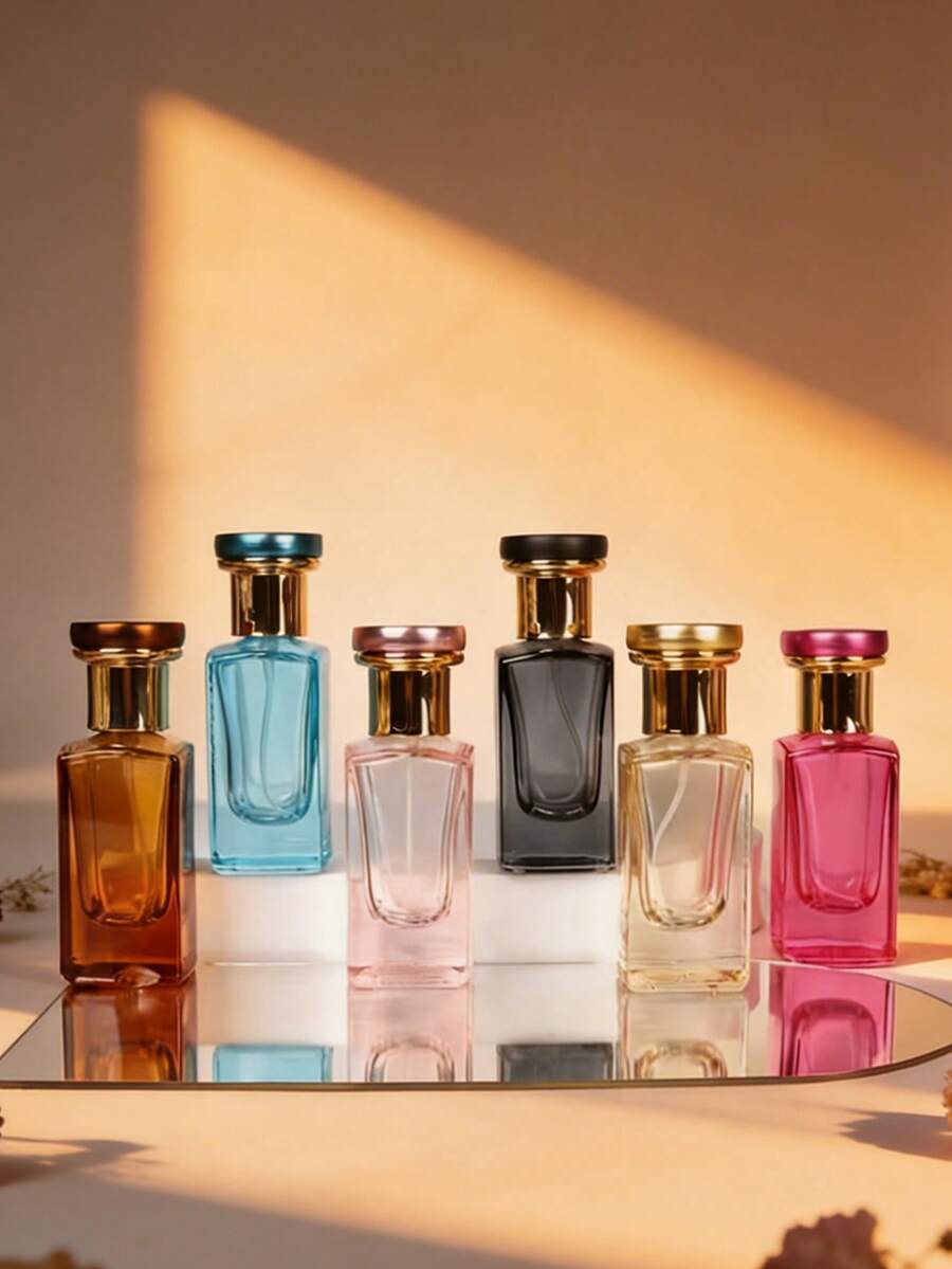 Refillable Perfume Bottles 30ml, Luxury Travel Size Glass Spray Containers For Women, Empty Sample Vials For DIY Fragrance & Essential Oils, Leak Proof Atomizer Pump, Portable Purse Set For Vacation, Best Gift Home Decor, Assorted Colors - Multicolor - View 1