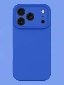 High-Quality Liquid Silicone Phone Case Compatible With IPhone 17 Pro Max, 17 Pro, 17 Air, 17, 16, 15, 14, 13, 12, 11 Pro Max Plus, Soft Touch Skin-Friendly Anti-Drop Protective Cover - Klein Blue - View 3