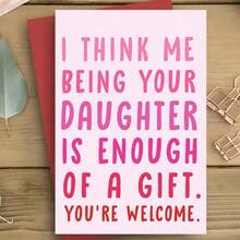 1pc 5-Star Auntie Mother's Day Card - Funny Birthday Invitation & Gift, Best Auntie Card For Spring Celebration, Happy Auntie Mother's Day Card - A - View 5