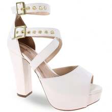 MODARPE Women Heeled Sandals - 白色 - 查看 2