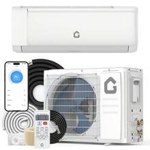 strundghti High Efficiency Mini Split Central Air Conditioner & Heater – 12,000 BTU, 22 SEER, Ductless Wall-Mounted Inverter, Energy Efficient, WiFi, Remote, Cooling & Heating For Rooms Up To 750 Sq.Ft - US A Type Plug(110-127V) - View 1