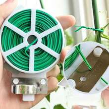 Multi-Functional Garden Binding Tape, Reusable Self-Cutting Iron Wire Cable, Suitable For Flowers, Plants, Vines - Multicolor - View 3