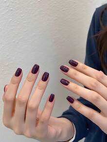 HEFENNA Deep Purple Gel Nail Polish, New Spring/Summer Style, Suitable For All Occasions And Daily Commutes.(1 Pc) - Multicolor - View 3