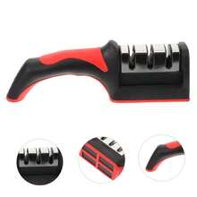 Multi-Functional Professional Knife Sharpener Suitable For Serrated And Straight Knives - Black and Red - View 6