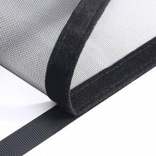 1片自粘式窗纱网，防蚊虫，免打孔可拆卸透气蚊帐，适用于客厅和卧室窗户 - 黑網黑邊 - 查看 5