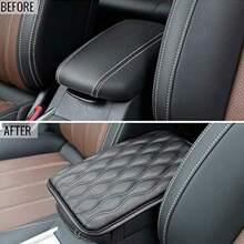 汽车扶手垫，加厚加宽，菱形皮革记忆海绵，通用中央扶手箱垫 - 汽車扶手墊增 - 查看 4