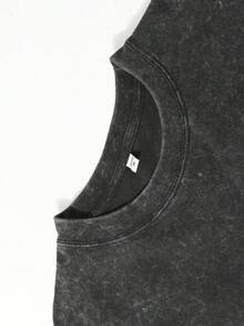 Disney Officially Licensed Cars " 95 Spec Sheet" Double-Sided Vintage Washed 230g T-Shirt Unisex - màu đen - Xem 3