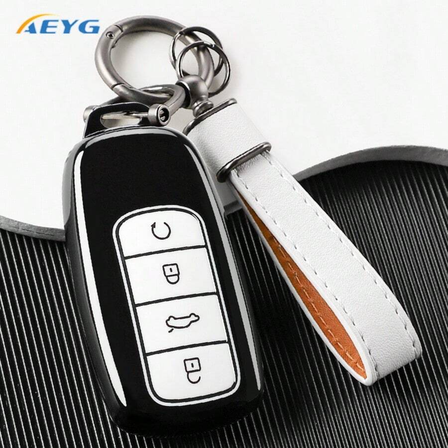 Chery Tiggo 8 Pro Tiggo 8plus New 5 Plus 7pro Omoda 5 汽車鑰匙遙控器保護套 鑰匙圈保護殼 配件 - 奇瑞C款 - 查看 1