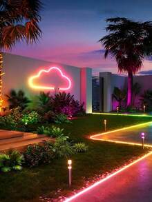 RGB Neon Light Strip, LED Light Strip, Silicone Rope Light, USB Powered Flexible Light Strip With 44-Key Remote Control, Suitable For Gaming Room, Party, Wall, Ceiling, Home, Room, Garden, Christmas, Gathering, TV/Computer Backlight Decor, Home Decor, Holiday Decor, Party Decor, Birthday Decor, Halloween Decor - Multicolor - View 4