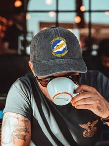 40Th Airlift Ron Washed Baseball Cap Unisex Vintage Dad Hat, Streetwear Essential - A - View 2