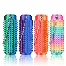 1个成人舒缓焦虑触觉刺激工具，3D打印抗焦虑钥匙扣，有助于提高注意力，缓解抓挠皮肤的习惯，是青少年缓解压力的绝佳礼物 - 彩色 - 查看 3