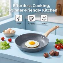 Maifanshi 不粘煎锅，适用于煎饼、煎蛋、煎牛排，适用于电磁炉，无烟炊具 - 查看 2