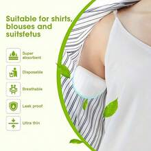 2/6/12/40/100pcs Disposable Breathable Sweat-Absorbing Invisible Stickers, Thin & Comfortable Odorless, Suitable For Men & Women, Essential For Summer Travel, Sports, Outdoor Activities, Can Also Be Used As Stickers - White - View 8