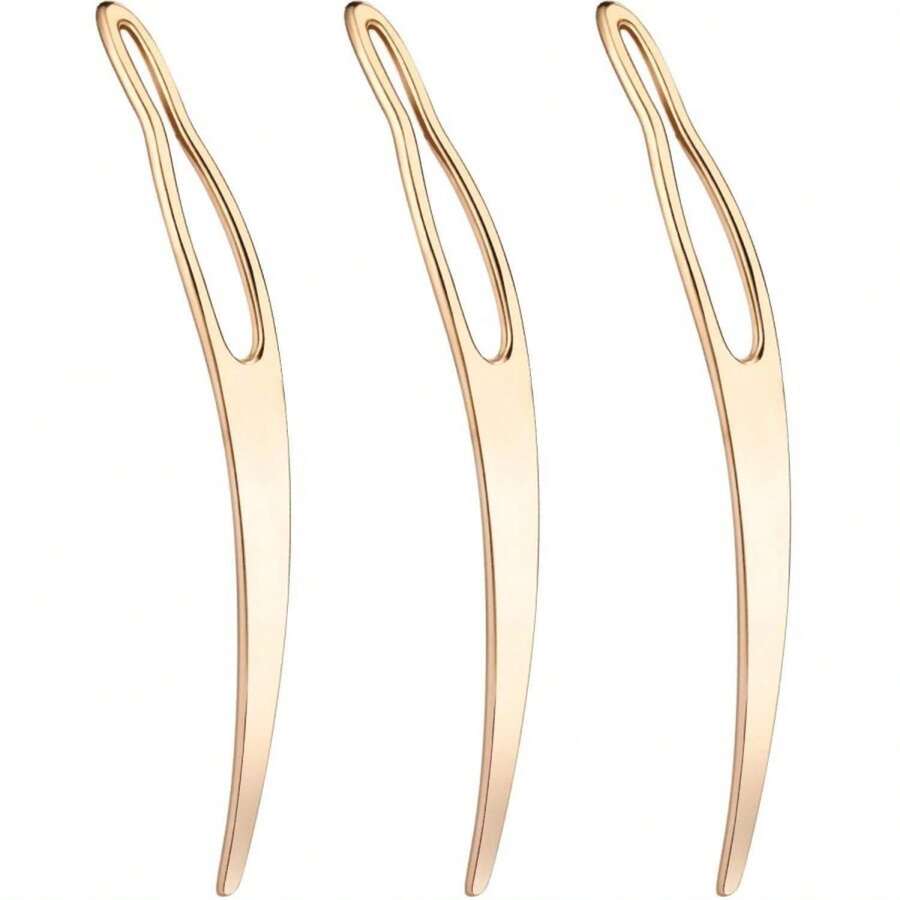 WILLBOND 3 Pcs Dreadlock Tool For Locs Sisterlock Retighten Interlocking Micro Locs Tool For Sisterlocks Dreadlock Interlocks Tightening Maintaining(Gold) - Trắng - Xem 1