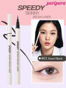 速效纤细眼线液笔，液体眼线笔，防晕染、防水、防汗，日常妆容 - #01 Hazel Black - 查看 1