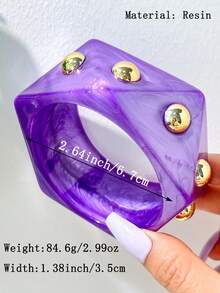 1件轻盈镂空花卉开口手镯，玫瑰粉色多元素串珠设计，适合女性日常佩戴，是送给女友和母亲的理想珠宝礼物。 - 多色D - 查看 10