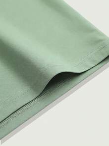 Men's Golf Polo Shirt, Fashion Business Casual Printed Short Sleeve Polo With Button Design - Green - View 5