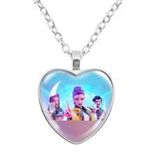 Magical Girl Group Time Gem Heart Necklace - Multicolor - View 6
