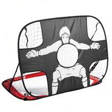 2 In 1 Football Goal Posts For Kids Foldable Football Net Pop Up Goal Target Net - Black - View 11