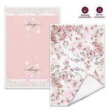 2/4条装樱花印花厨房毛巾，粉色樱花图案厨房毛巾，洗碗布，柔软吸水，厨房装饰，送给邻居/妈妈/生日的礼物，送给朋友的乔迁礼物，厨房配件，家居用品 - 粉色 - 查看 7