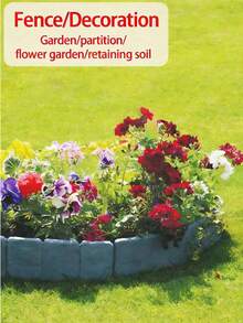 1/10pcs Plastic Fence Railing Garden Fencing Yard Landscaping Fence Christmas Villa Outdoor Foldable Mini Fence - 10pcs White - View 2