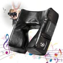 Master Massage Music Master - Cojín de masaje con sonido de alta fidelidad cojín de masaje Bluetooth para descansar boca abajo ultra suave reposacabezas de espuma - Negro Nano - Ver 1