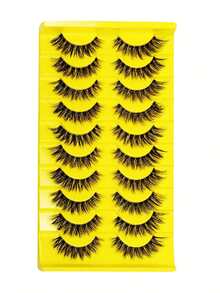10 Pairs Of Natural, Fluffy, And Transparent False Lashes To Instantly Enlarge Your Eyes With A Glance - View 8