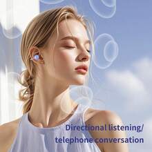 1个带麦克风的无线蓝牙耳机，立体声，主动降噪，适用于 17 Pro Max/17 Pro/17/Air/16/15/14/13/12/11系列，夹式耳机 - 查看 6