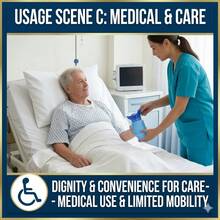 750毫升便携式伸缩小便器,男女通用,可折叠应急厕所,带女性小便装置,防漏无异味旅行小便瓶,适用于露营、徒步旅行、交通堵塞等场合,可调节应急小便器,男女通用车载便携式厕所,可折叠个人移动厕所,小便瓶 - 彩色 - 查看 10