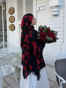 Khăn choàng nữ kiểu Bohemian in một mặt, làm từ lụa chiffon nhẹ, có chức năng chống nắng, khăn choàng dài đa năng, phù hợp sử dụng hàng ngày trong mọi mùa. - Nhiều màu - Xem 5