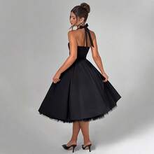 2026 New Women Dress European American Style Puffy Skirt Evening Gown Popular Lace-Up Dress Women Clothing For Party Date - 粉紅色 - 查看 5