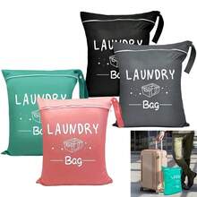 Túi đựng đồ giặt có khóa kéo, túi đựng đồ giặt chống thấm nước khi đi du lịch, túi đựng đồ ướt tái sử dụng có khóa kéo, túi đựng đồ giặt chống thấm nước dùng cho phòng tập thể dục. - Xem 1