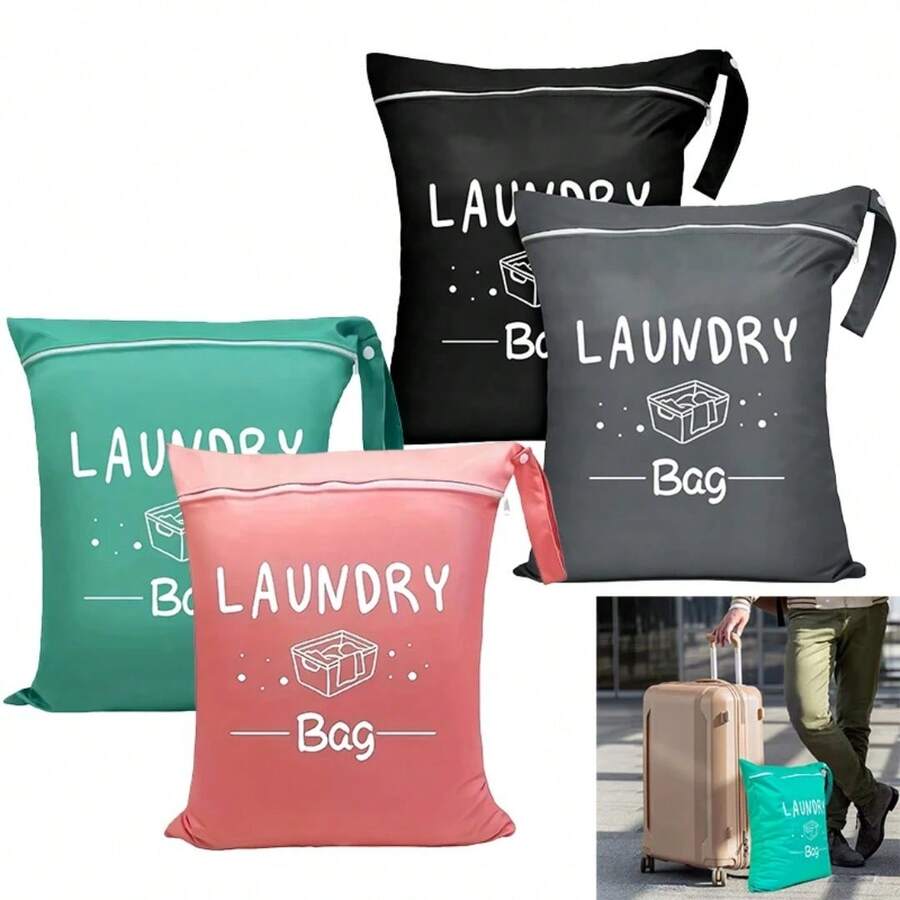 Túi đựng đồ giặt có khóa kéo, túi đựng đồ giặt chống thấm nước khi đi du lịch, túi đựng đồ ướt tái sử dụng có khóa kéo, túi đựng đồ giặt chống thấm nước dùng cho phòng tập thể dục. - Xem 1