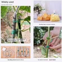 Multi-Functional Garden Binding Tape, Reusable Self-Cutting Iron Wire Cable, Suitable For Flowers, Plants, Vines - Multicolor - View 6