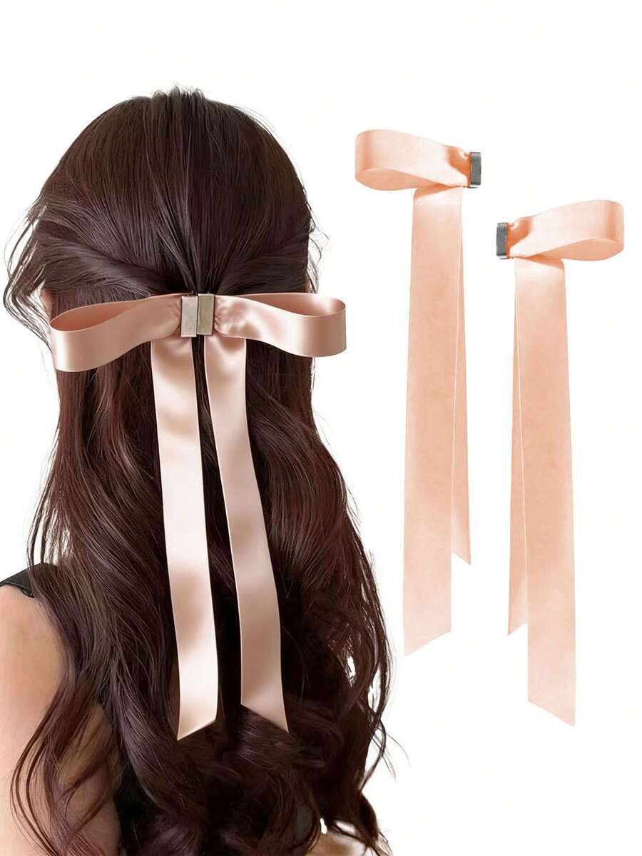 1 Peça Clipe de Cabelo Magnético com Laço Destacável, Melhor Escolha para Acessórios Femininos, Decorações de Cabelo, Presilhas de Cabelo, Ferramentas de Beleza, Presentes