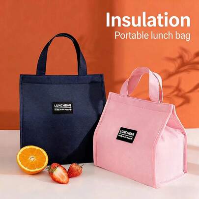 1/3 حقيبة غداء مزينة بالحروف، حقيبة تخزين صندوق غداء خارجي، حقيبة غداء معزولة للجنسين، حقيبة صندوق غداء قابلة لإعادة الاستخدام بسعة كبيرة ومقاومة للتسرب للمكتب والعمل والمدرسة والشاطئ أو السفر (أزرق)