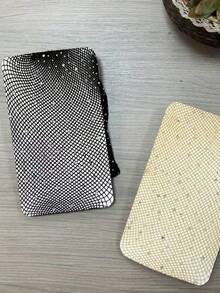 Women's Shiny Rhinestone Fishnet Socks 1 Pair |   Black Fishnet Stockings |   Elastic Pantyhose, Suitable For Parties And Everyday Wear - màu đen - Xem 1